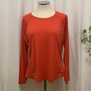 Nike Dry Fit Long Sleeve Shirt XL Pinkish red